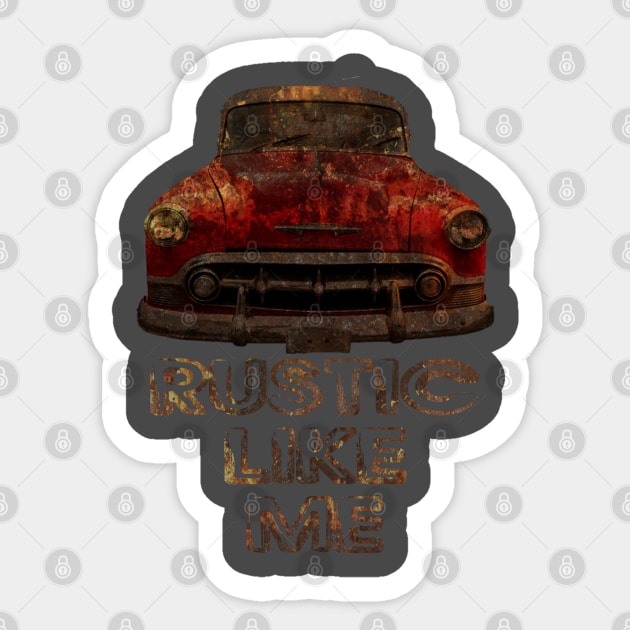 Rustic Car Vintage Like Me Sticker by KZK101